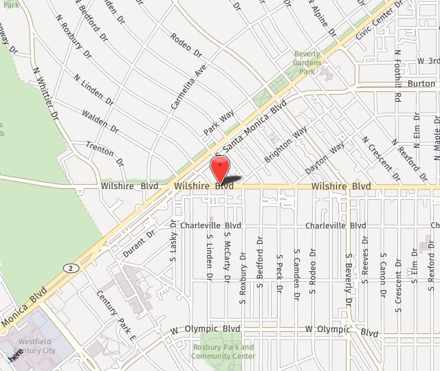 Location Map: 9735 Wilshire Blvd Beverly Hills, CA 90212