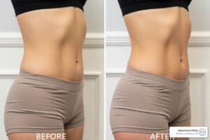 laser lipolysis before and after