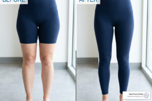 leg liposuction before after