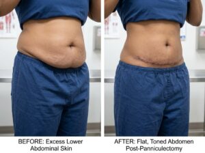 lower belly skin removal