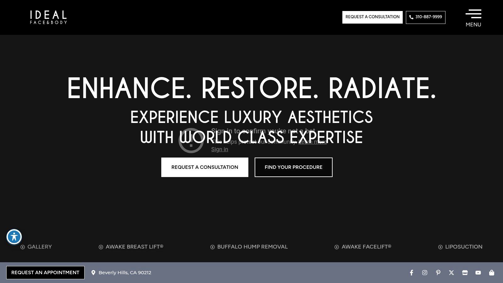Screenshot from https://idealfaceandbody.com/